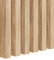 Premium 3D Slats 12 pièces - Panneaux muraux acoustiques, Vertical, Longueur 275 cm, Largeur 2,9 cm, Profondeur 4 cm Panneaux en bois, panneaux muraux, aspect bois, mur à lattes
