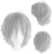 Dcbaboo Perücke Grau Perücke Halloween Damen Grey Wig 30cm Perücken Hellgrau Kurz Perücke Herren Männer Cosplay Anime Perücke Glatt Gerade Synthetisches Haar Kostüm Party Karneval Perücke mit Pony
