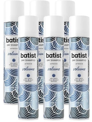 Shampoo Secco Volumizzante, Capelli Perfetti In Soli 3 Minuti Senz'Acqua 200ml (6 Unità)
