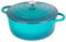 Cast Iron Dutch Oven with Lid – Non-Stick Ovenproof Enamelled Casserole Pot – Sturdy Dutch Oven Cookware – Teal, 7.3-Quart, 30cm – by Nuovva