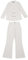 Allegra K Damen Business Arbeitsanzug-Set 2-teiliger Blazer mit Fallendem Revers Lange Hose Beige L