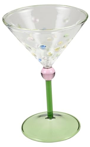 PRETYZOOM Bicchieri Da Vino Colorati Pool Dots Eleganti Bicchieri Da Cocktail Per Di Nozze Ufficio Hotel