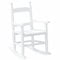 vidaXL White Poplar Wood Rocking Chair for Children - Waterproof Easy-Clean Kids' Rocker for Indoor/Outdoor Use