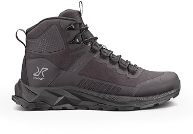 RevolutionRace Herren Phantom Trail Mid Waterproof Hiking Boots, Wasserdicht Wanderschuhe Herren für alle Outdoor-Aktivitäten, Blackout, 44