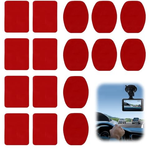 Bettinay 16 PCS 3M Adhesive Pad for Car Mount Base, Double Sided Sticky Pads for Nextbase Dash Camm VHB