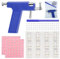 Ohrloch Stecher Set, Piercing Set mit 98 Stk Pistolennagel + 12 Stk Ohrstecker Edelstahl Piercing Pistole Ohrlochpistole Ohrringe Selber Stechen Kit für Männer und Frauen