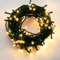 hellum Lichterkette außen 400 LED bernstein, LED Lichterkette mit Timer, für Weihnachtsbaum Beleuchtung 39,9m beleuchtete Länge <59 Lumen, Kabelfarbe grün 151985