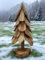 Teak Holz Tannenbaum - 30-80 cm Weihnachtsbaum - Wald Dekoration (30 cm)