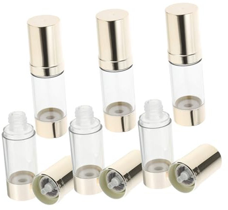 FONDOTIN 6stücke Vakuum Kosmetikbehälter Leer Mit Pumpspender Flasche Nachfüllflaschen Wiederverwendbar Tragbarer Spender Für Make-up Lagerung Container Unterverpackungsflasche Aus Sicherem