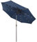 RELAX4LIFE Ombrellone da Giardino 3m/2,7m/2,3m con Luci LED, Ombrellone da Esterno per Protezione Solare, Ombrellone Parasole per Terrazza, Balcone, Spiaggia (Grigio-3M)