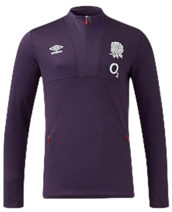 Umbro Mens England Rugby half Training Top 2024 Nightshade L