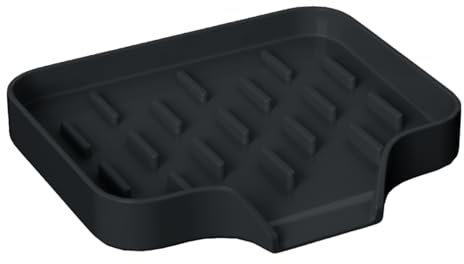 Small Soap Dish,Sponge Drainer for Bathtub | Space-Saving Silicone Soap Drain Holder for Shower, Bathtub, Bathroom, Home, Sink, Kitchen