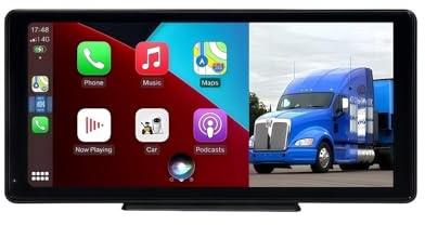 Tablette de Voiture Système de caméra recul Tactile pour Camion, kit Moniteur, Compatible avec CarPlay et Android Auto