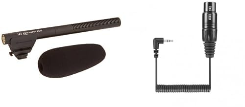 Sennheiser MKE 600 Shotgun Microphone Black with KA 600 Connection Cable 3.5mm