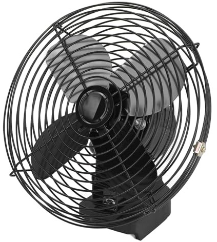 Aurikall Mini ventilatore da tavolo da 8 pollici con struttura in acciaio inossidabile e velocità regolabili - Ventilatore portatile ricaricabile compatibile con batterie al litio BL1830