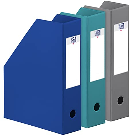 Oxford Color Life Zen Lot de 3 Porte-revues PVC dos 7 cm Coloris Aleatoire