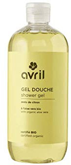 Avril - Gel Douche Bio - Texture Soyeuse - Aloe Vera Bio - 97% d'Origine Naturelle - Vegan, Certifié Bio Ecocert - Fabriqué en France - 500ml