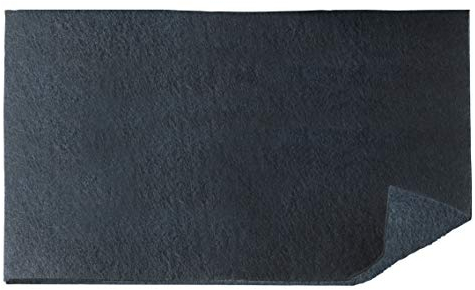 WENKO Filtre de hotte Anti-Odeur à Charbon Actif - Filtre pour Hottes d'aspiration Contre Les odeurs de Cuisine, Polyester, 57 x 47 cm, Noir