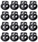 LuLyLu 20 Pack Spring Cord Locks for Drawstrings, Black Plastic Double Holes Cord Ends Fastener Oval Toggle Stopper Sliders