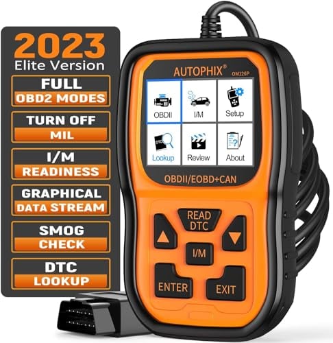 AUTOPHIX OM126P OBD2 Diagnosegerät Universal KFZ-Fehlercode-Lesegerät kfz diagnosegerät für alle Fahrzeuge Auto Auslesegerät für OBDII Protokoll Deutsch