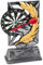 Trophée de fléchettes - Coupe du vainqueur de fléchettes - Statue de la Victoire 18cm, modélisée avec Soin et Peinte à la Main (Coupe du vainqueur - fléchettes)