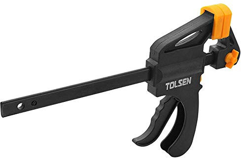 Tolsen Quick Release Ratchet Clamp 300mm (12) - Heavy Duty Woodworking Quick Grip F Clamps
