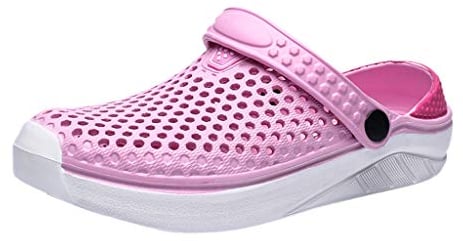 Pantoffel Cord-Slipper Arbeits-Pantoffeln Badelatschen Sommerschuhe Flipflop Flip Flop Badeschlappen Pool Schuhe Slipper Römersandalen Sandalette (37,Rosa)