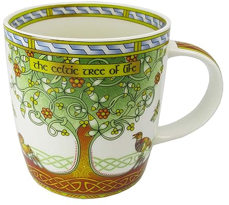 Mug en porcelaine anglaise Motif arbre de vie celtique 325 ml