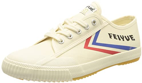 Feiyue Unisex FE Lo 1920 Herren Kampfsportschuhe, Elfenbein, Blau, Rot, 43 EU