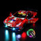 Light Set for Lego Technic Ferrari 488 GTE “AF Corse #51” Race Car,LED Decoration Lighting Kit for Lego 42125 Bricks Building Blocks Model,Creative Gifts DIY Toys (Remote control)
