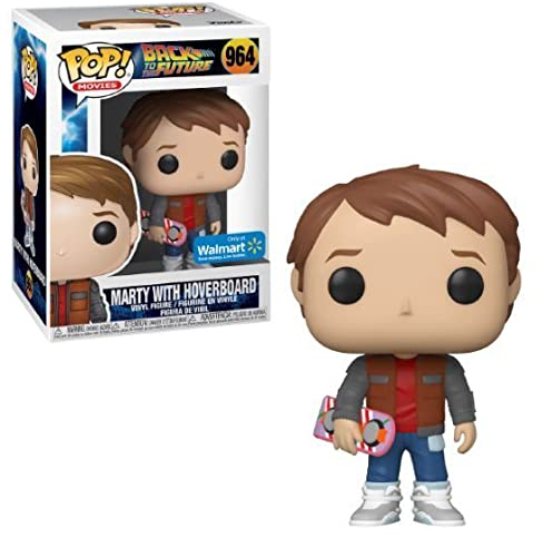 Funko Pop! Back to The Future #964 Marty with Hoverboard Walmart Exclusive Vinyl Figure Comes in Pop Protector