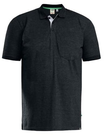 D555 Charcoal Basic Polo Shirt - Men's