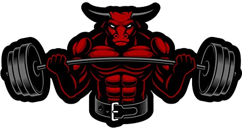 Samunshi Bodybuilding Stier Langhantel Aufkleber Autoaufkleber für Motorrad Fahrrad Roller oder Auto Sticker Kraftsport Pumpen Training (20x10cm Bodybuilding Stier Langhantel)
