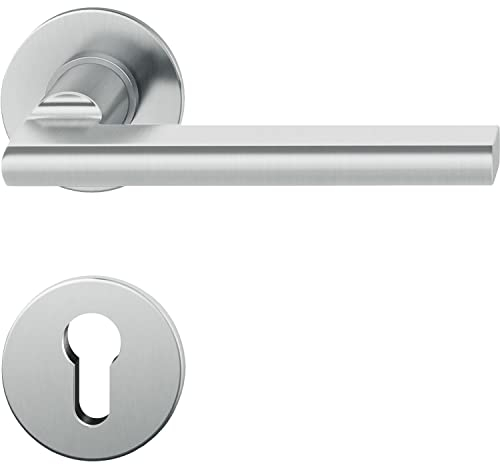 FSB Drückergarnitur 10 1035 flächenbündig PZ, 38-44, Edelstahl