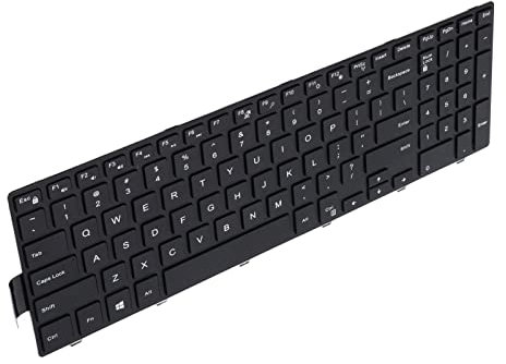 KIMISS Dell Inspiron 15 7559 Clavier 3567 ABS, Remplacement en Alliage D'aluminium adapté pour 3000 5000 17‑5000 5547 3542 Ordinateur Portable 101 Touches de Remplacement