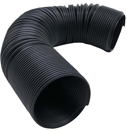 Ronyme Pièces de voiture universelles de tuyau de tuyau d'admission d'air flexible de voiture, tuyau d'alimentation de conduit d'air froid de système, Diamètre 50 mm noir