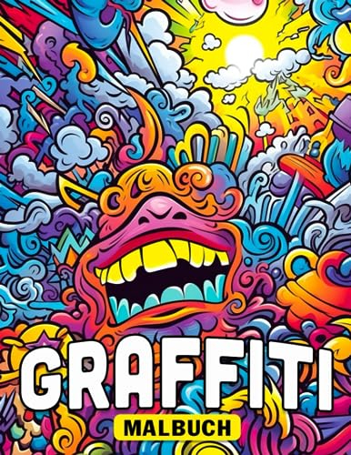 Graffiti-Malbuch: 30 Graffiti-Illustrationen zum Ausmalen für jugendliche Jungen sind ein tolles Geschenk für jede Gelegenheit, einschließlich Wichtelgeschenke.