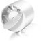 Herrselsam Ventilateur tubulaire 100 mm avec clapet anti-retour, résistant à la chaleur, silencieux, pour salle de bain, WC, cuisine, serre, grenier