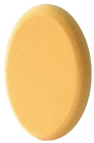 Tainrunse Éponge de maquillage ovale à haute élasticité polyvalente et durable pour un nettoyage facile et absorbant Jaune clair