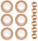 Trimming Shop Rose Gold Charger Plates Set of 6 and 6 Pack Hammered Design Napkin Rings, Glass Charger Plate Checkered Design 33cm Chargers for Dinner Serving Plates Decor Wedding, Party, Decoration