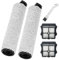 Fixbetter Rouleau de Brosse et Filtre pour Tineco Floor One S5 Steam/IFLOOR 5 Steam Nettoyeur Vapeur Pièces de Rechange, 2 Rouleaux de Brosse + 2 filtres + 1 Brosse de Nettoyage