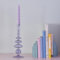 Ginger Ray Pastel Lilac Purple Glass Bubble Candle Holder Party Table Decoration