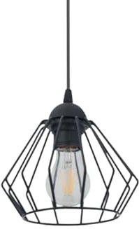 KAR LIGHTING Pendelleuchte 1-flammig aus Metall in Schwarz, höhenverstellbar | E27 Fassung | LED geeignet | Hängelampe für Wohnzimmer, Esszimmer, Küche, Büro oder Schlafzimmer