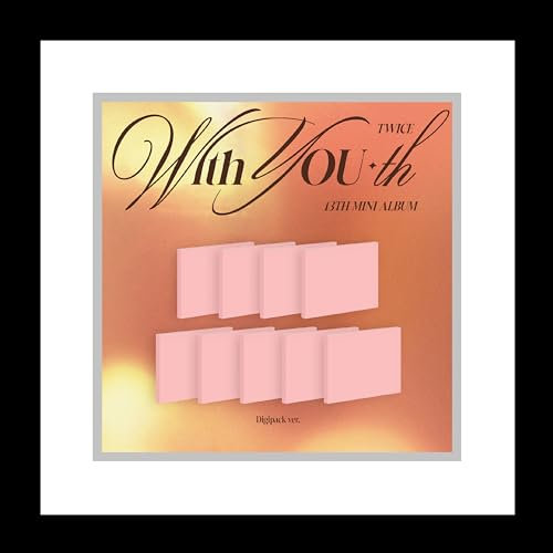 TWICE With YOU-th 13th Mini Album Digipack Version CD+Photobook+Folded poster on pack+Sticker+Photocard+Tracking Sealed (Digipack SANA Version)
