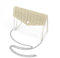 DODAMOUR Transparente Umhängetasche, PVC-Umhängetasche mit Metallriemen, geflochtene Make-up-Tasche für Stadion, Konzert, Begie