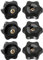 FOMGIIN 6 Pièces Ecrou à PoignéE En éToile M5 25mm DiamèTre Molette ExtéRieur Papillon Vis Moletés Filetage Moleté Bouton De Serrage Pour Machines, Meubles, Appareils De Fitne, Machines-Outils