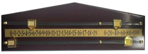 Billard-Scoreboard, Billard-Scoreboard - Armaturenbrett montiert auf einem Puckset - Holzzähler für Billard-Scoreboard aus Holz, Punktehalter aus Holz, Zubehör e