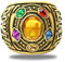BJPERFMS Thanos Ring für Männer, Thanos Herren-Ringe Schmuck, Thanos Fingerring, Thanos Cosplay Kostümringe, Thanos Modeschmuck Ringe, Buchstabenring Mit Sechs Kristallen