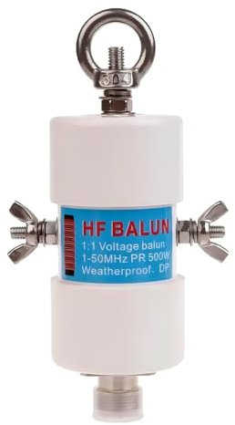 GOOZEEZOO Shortwave Radio Balun Antenna 1:1 Balun Voltage 1-50MHz 500Watt Balun Ham Antenna with UHF Female (SO-239) Connector (DIY Waterproof Antenna)