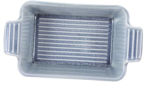 FUNOMOCYA Porcelain Ramekins Rectangular Baking Tin Ceramic Bowl Set Double Ear Baking Bowl Home Kitchen Sauce